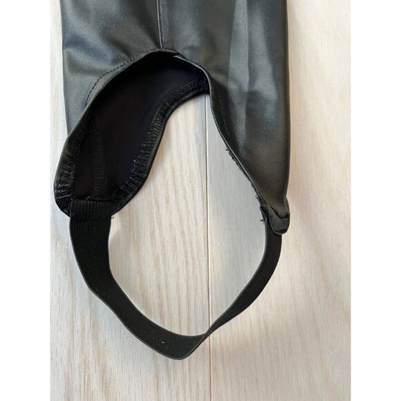 Adidas Blue Version IB4543 Faux Leather Stirrups Legging Black ( S ) - Picture 10 of 15